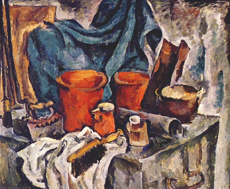 Petr Petrovich Konchalovsky. Still life with earthenware