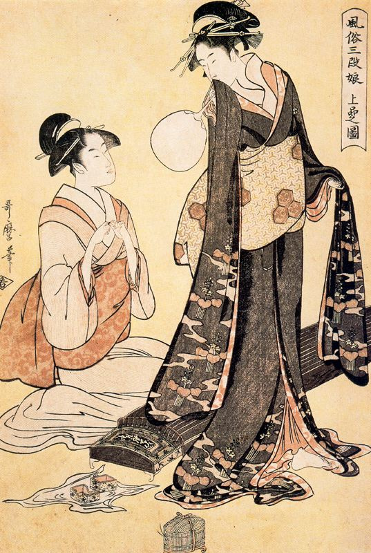Kitagawa Utamaro. Sparrow Yoshiwara