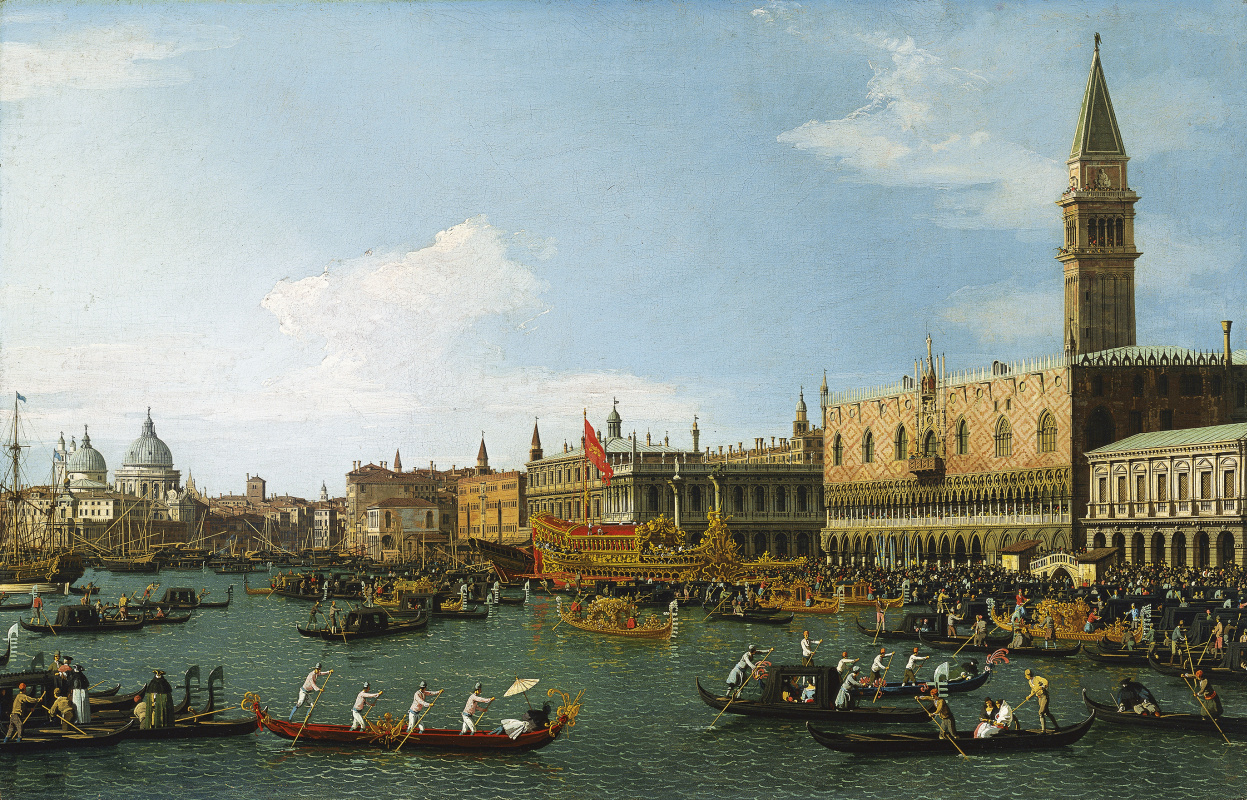 Giovanni Antonio Canal (Canaletto). Return of Buchintoro to the pier at the Doge's Palace