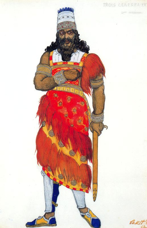 Lev (Leon) Bakst. Costume design for the opera "Judith"