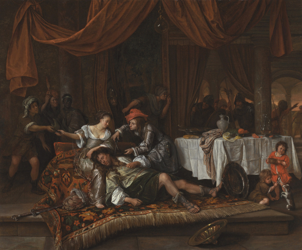 Jan Steen. Samson and Delilah