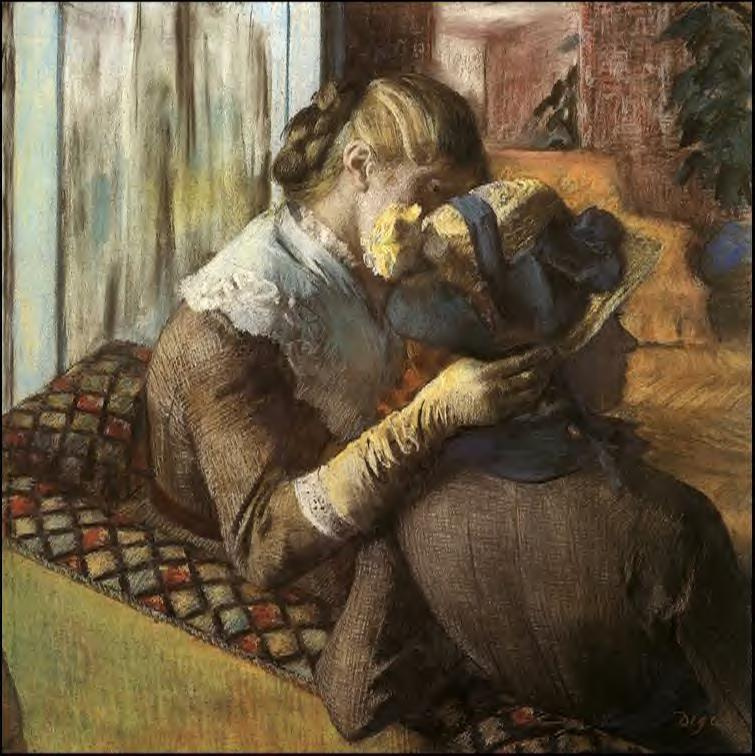 Edgar Degas. Apprenticed to a milliner