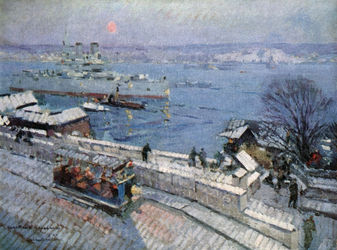Konstantin Korovin. Sebastopol in the winter