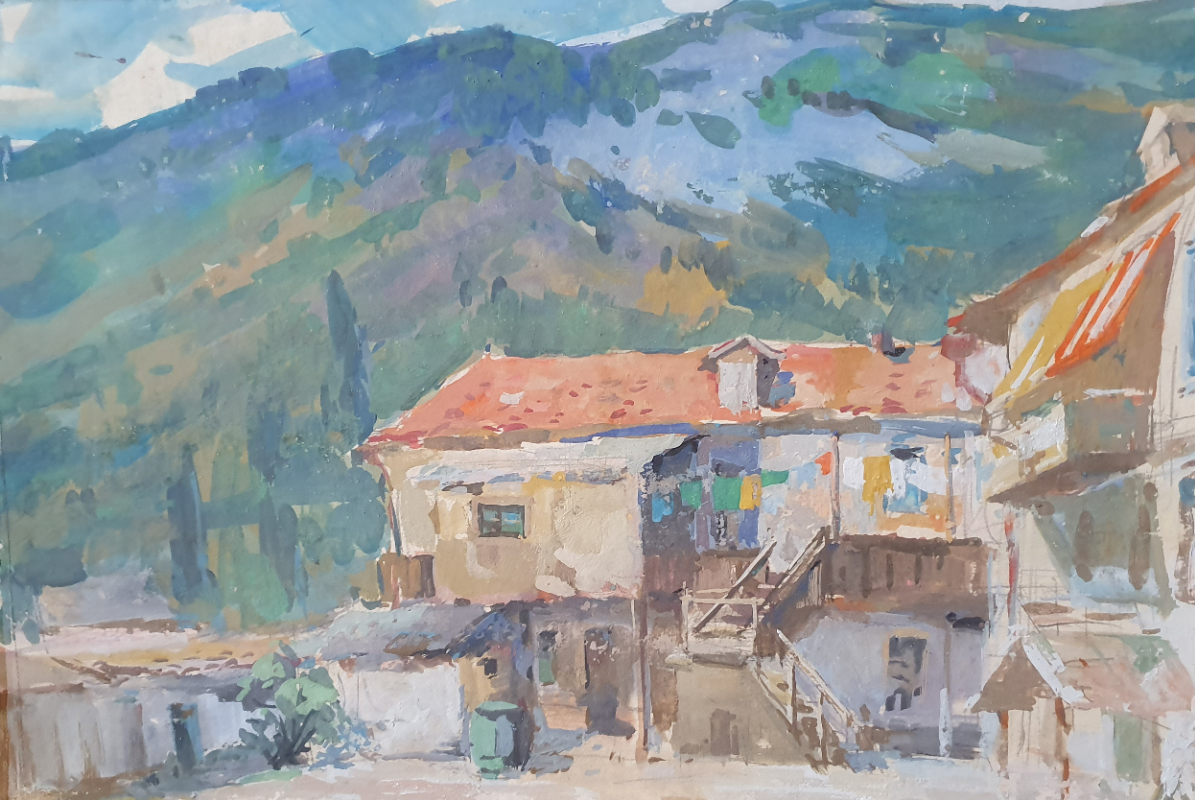 David Pilko. Mountain courtyard