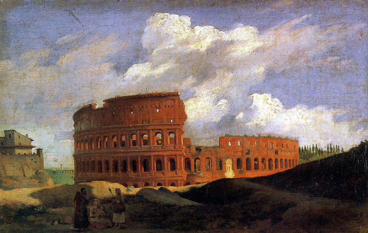 Achille Etna Michallon. View of the Colosseum in Rome