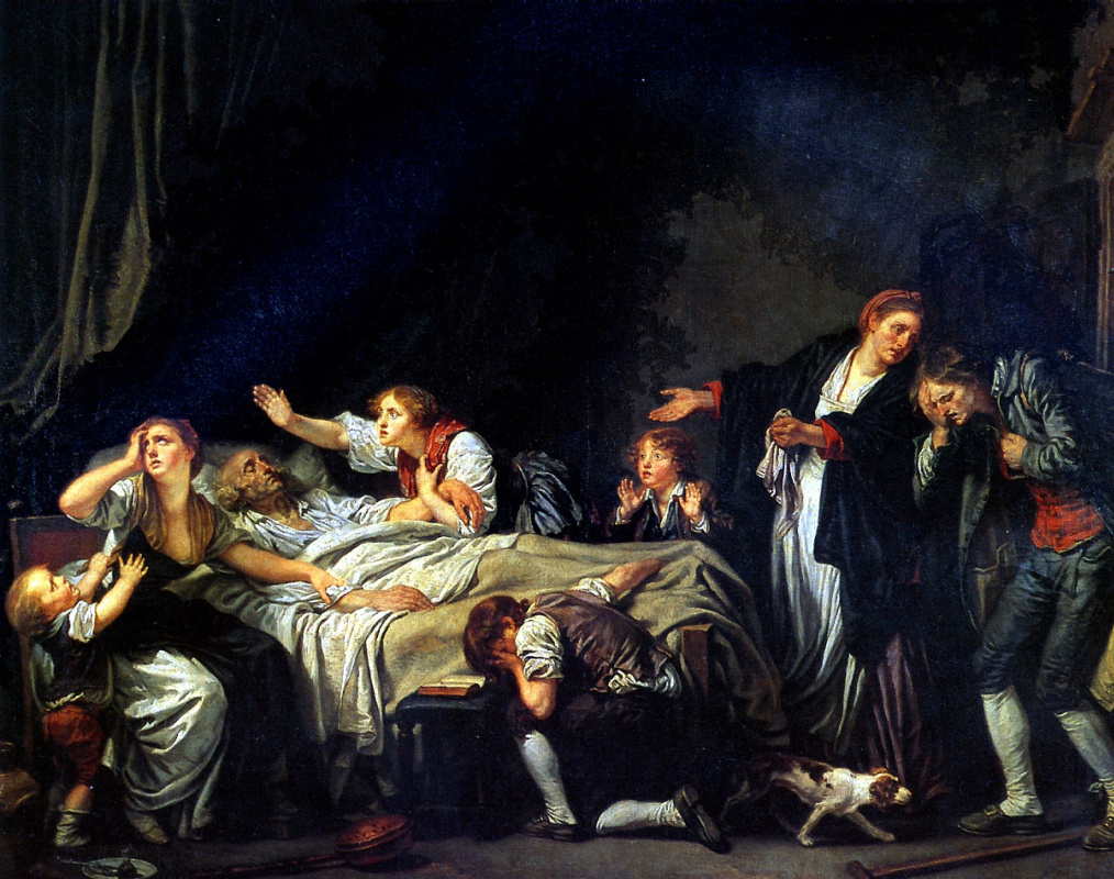 Jean-Baptiste Greuze. The punishment of FILIAL