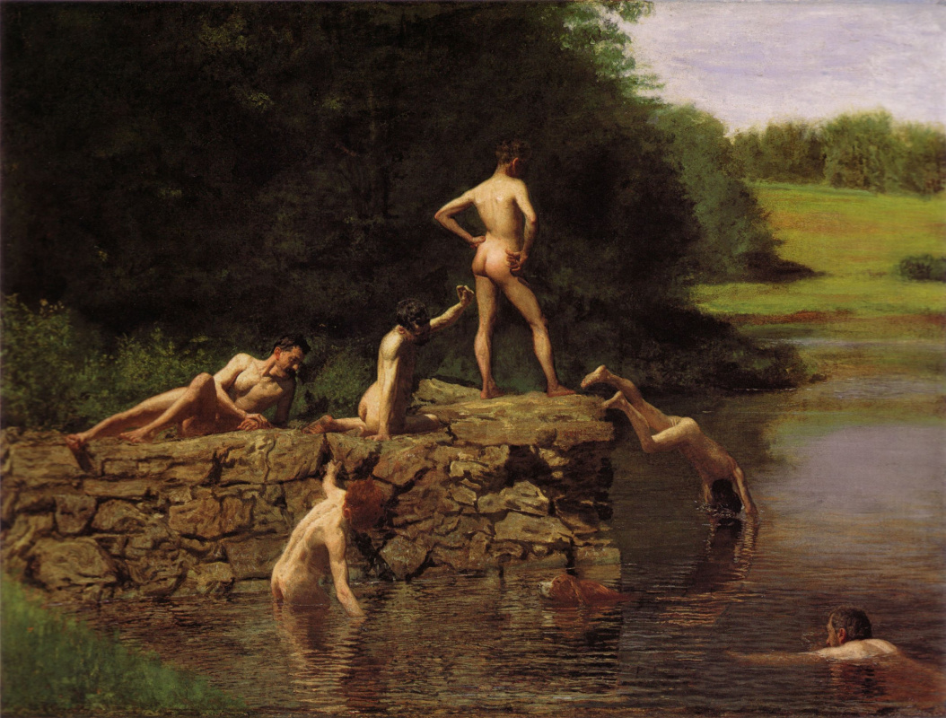 Thomas Eakins. A place to swim (Swimmers)