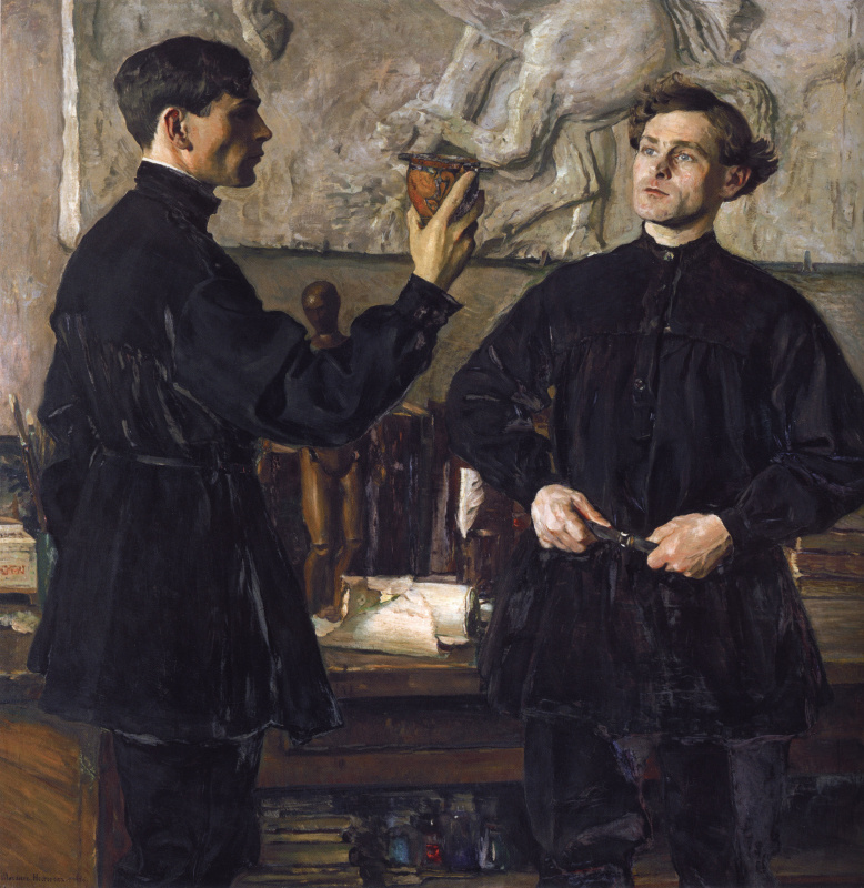 Mikhail Vasilyevich Nesterov. Portrait artists P. D. and A. D. Korenich