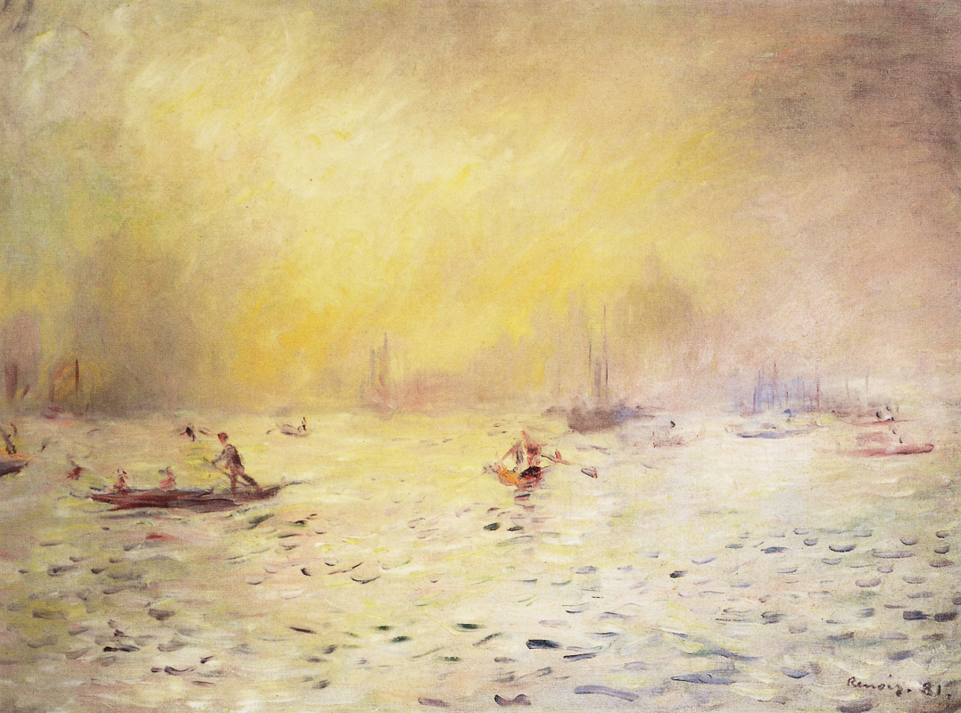 Pierre-Auguste Renoir. View of Venice, fog