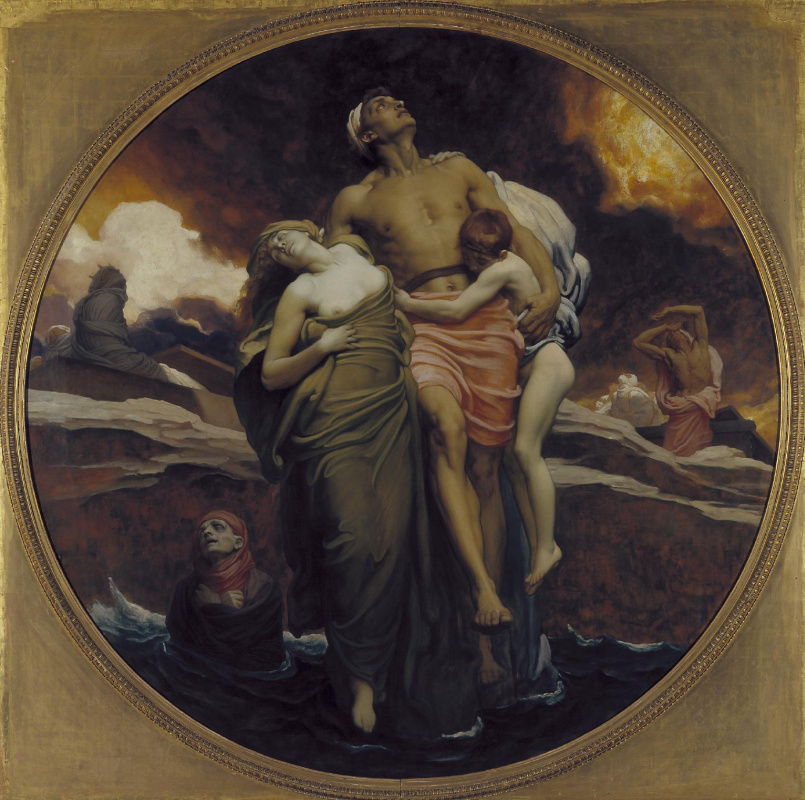 Frederic Leighton. And she gave the sea of the dead that were in it.