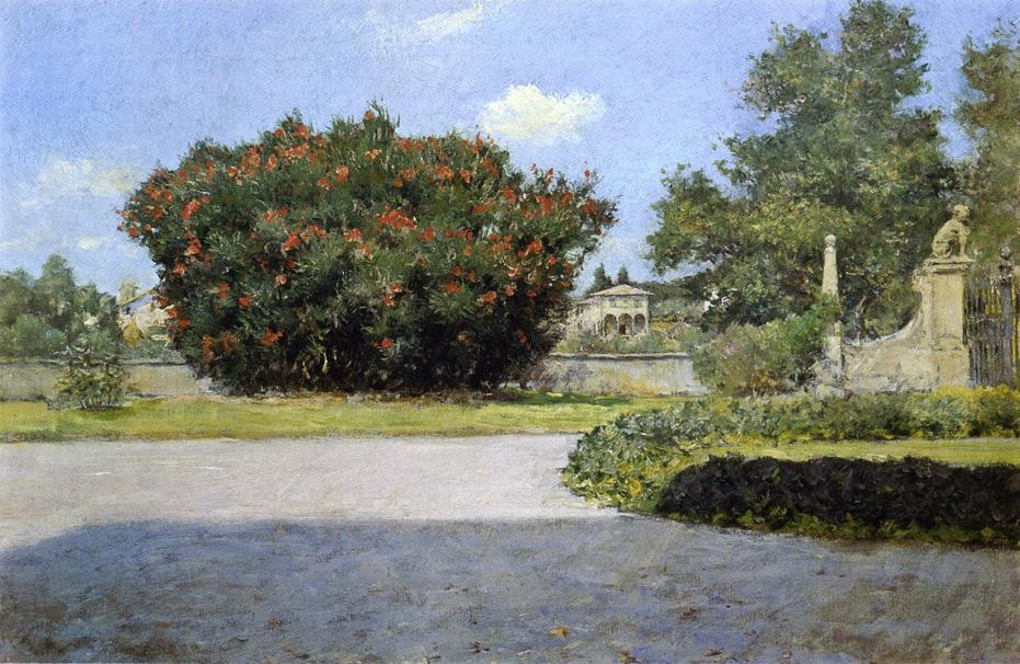 William Merritt Chase. The big oleander