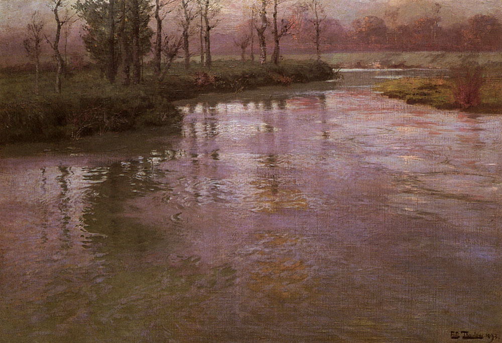 Frits Thaulow. On the French river