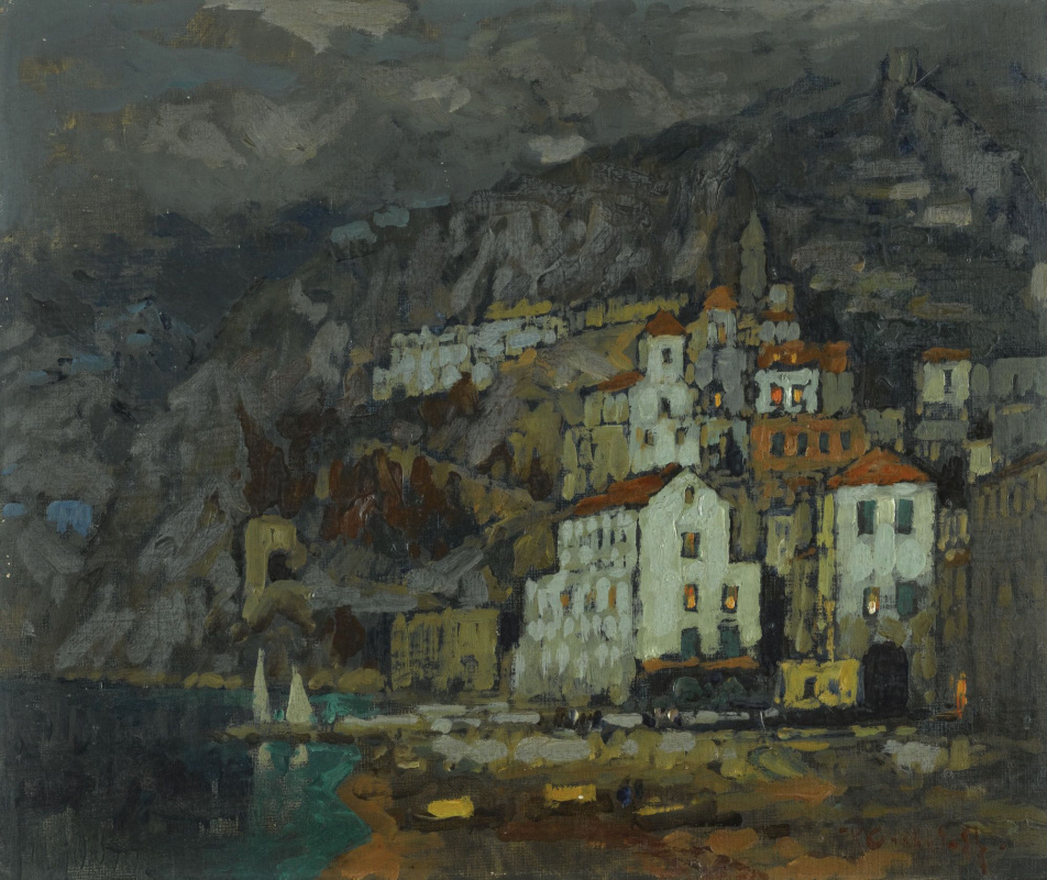 Konstantin Ivanovich Gorbatov. View Of Amalfi. 1925.