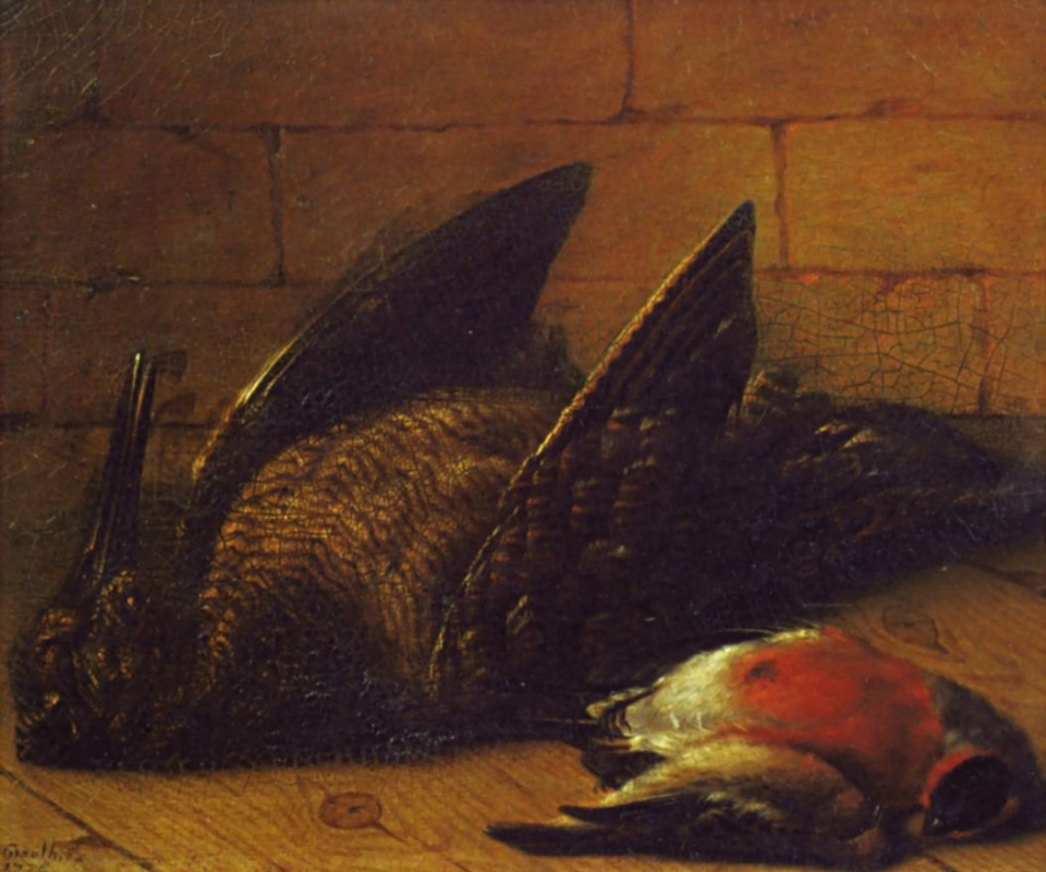 Johann (Ivan Fedorovich) Friedrich Groot. Still life. Broken bird