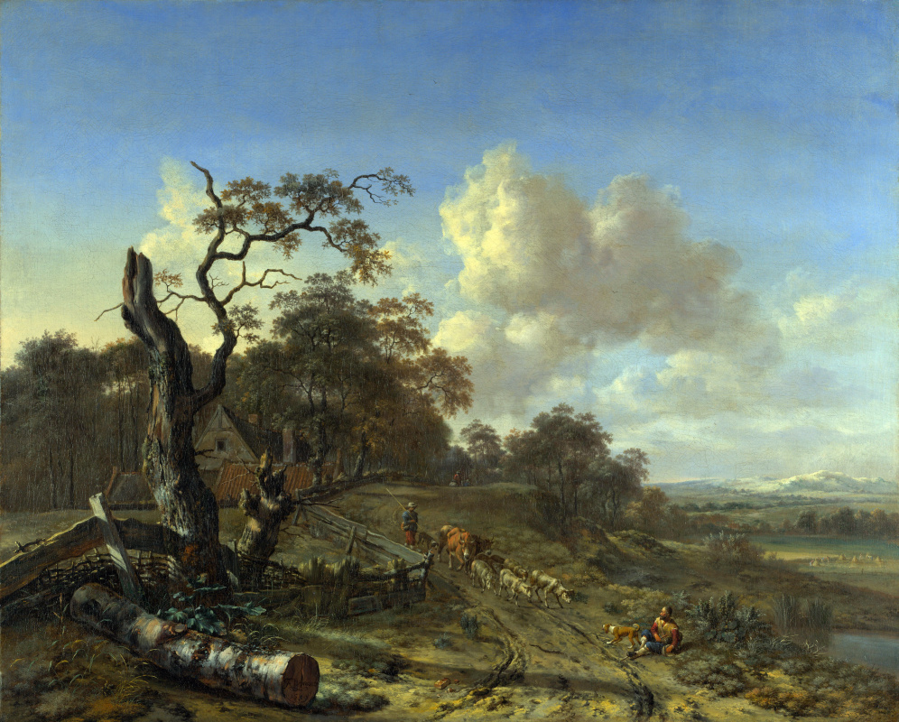 Ян Вейнантс. Landscape with dead tree