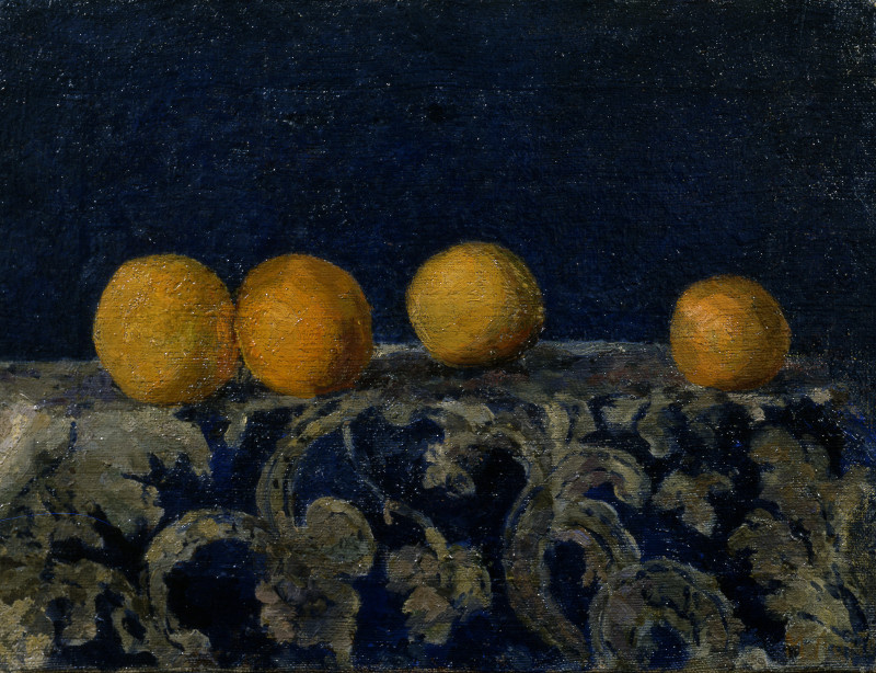 Mikhail Larionov. Still life with oranges