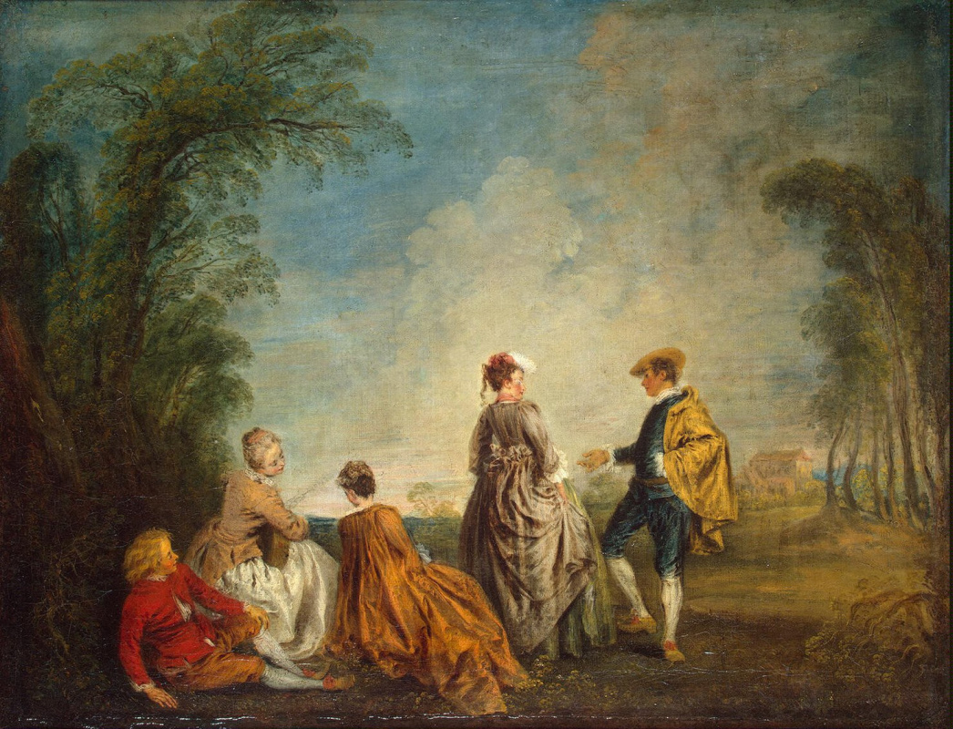 Antoine Watteau. Difficult offer