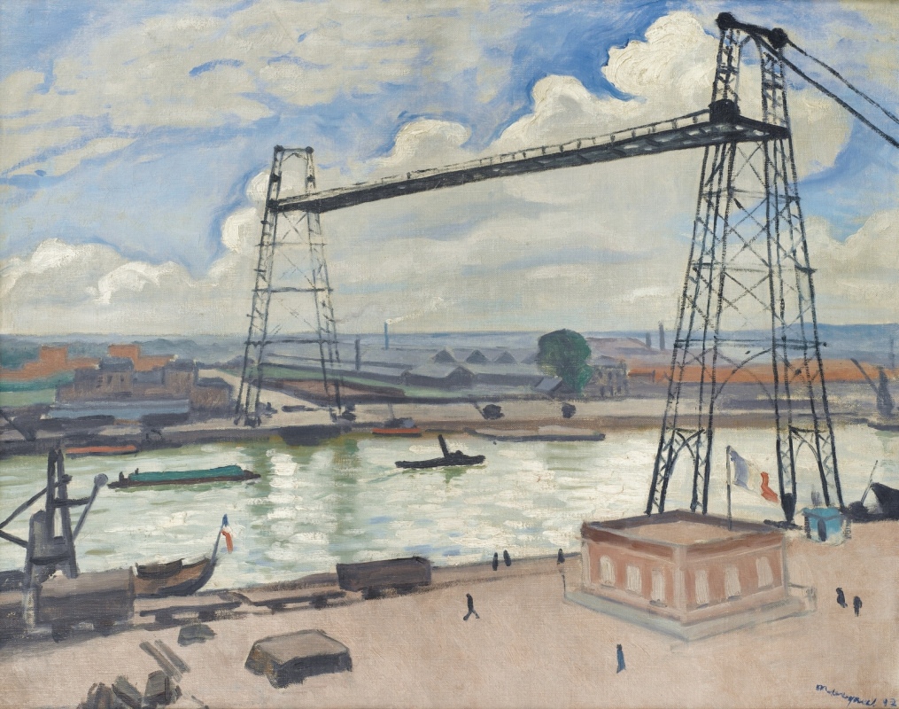 Albert Marquet. Rouen. Transporter bridge