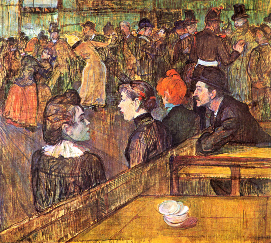 Henri de Toulouse-Lautrec. In the Moulin de la Galette
