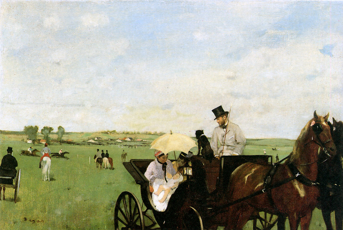 Edgar Degas. At the races in the countryside