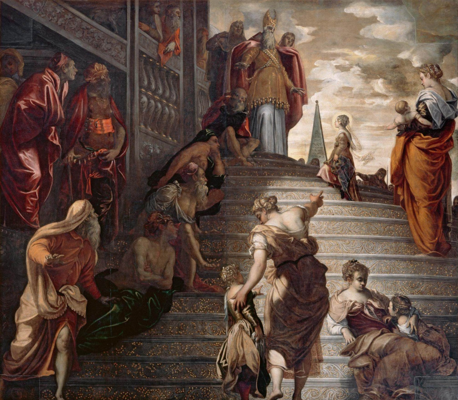 Jacopo (Robusti) Tintoretto. Introduction of Mary to the temple