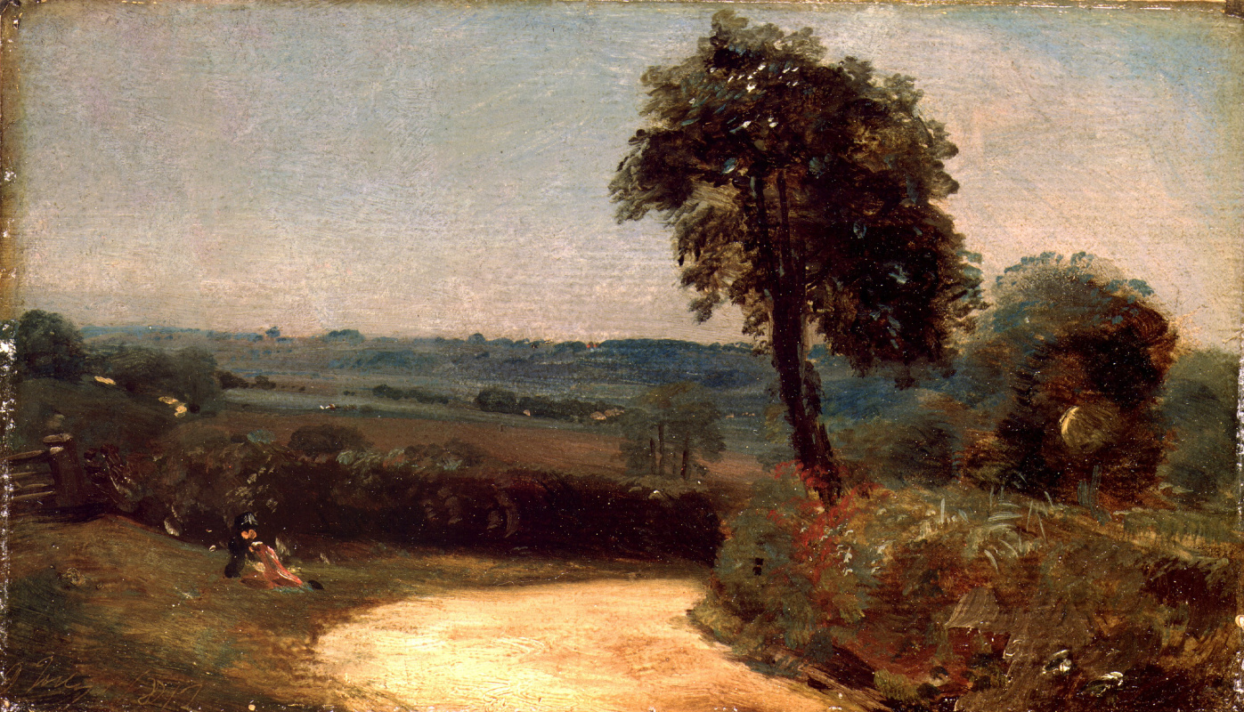 John Constable. Landscape: the road from East Bergholt in Flatford