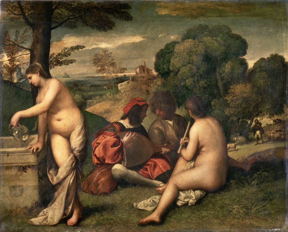 Giorgione. Rural concert