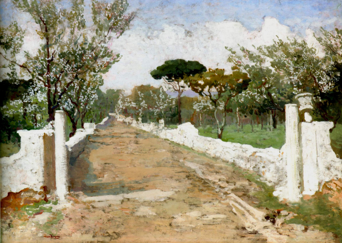 Ivan Ivanovich Trush. Via Appia. Paysage italien