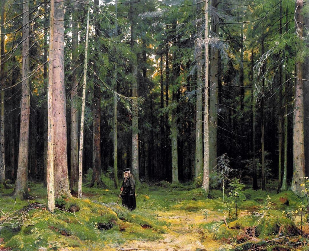 Ivan Shishkin. In the forest of Countess Mordvinova. Peterhof