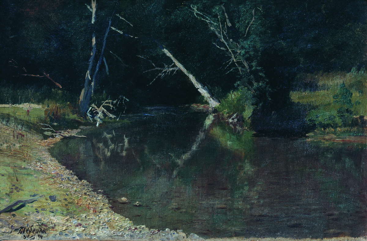 Nikolay Aleksandrovich Yaroshenko. Forest River. 1882