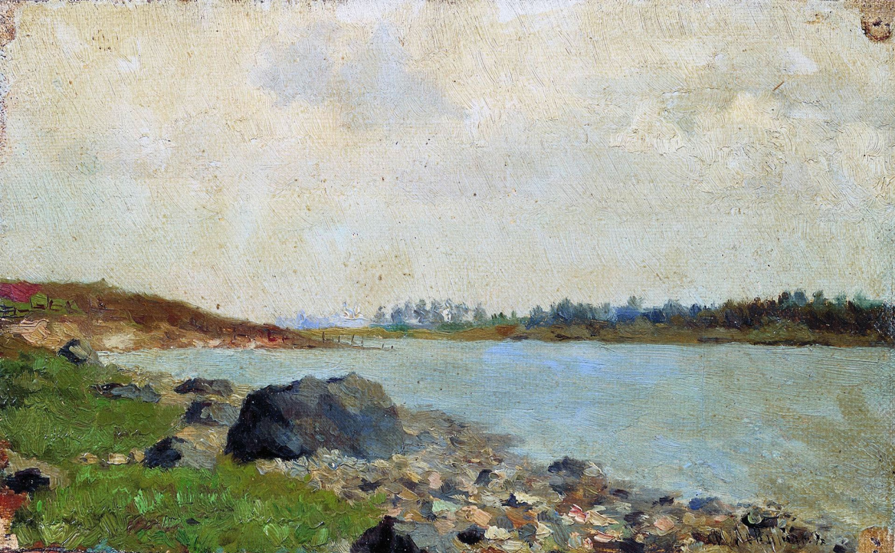 Isaac Levitan. On the Moscow river