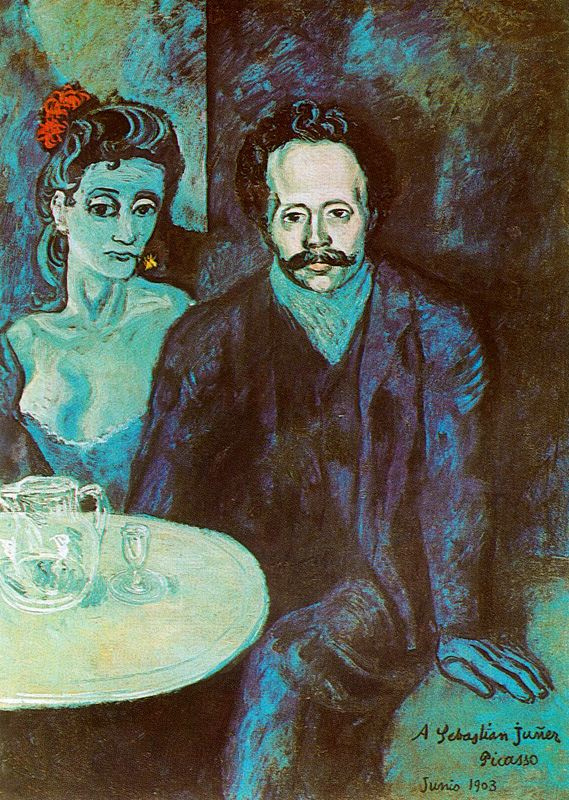 Pablo Picasso. A portrait of Sebastian Vidal with a woman