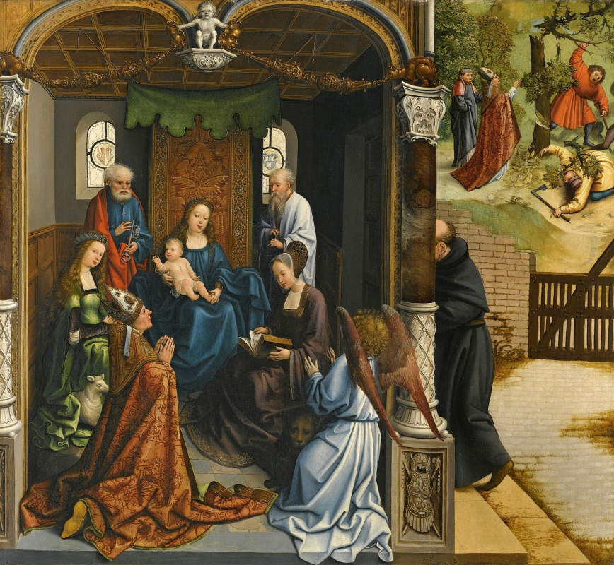 Bernart Van Orley. Madonna und Kind umgeben von Heiligen