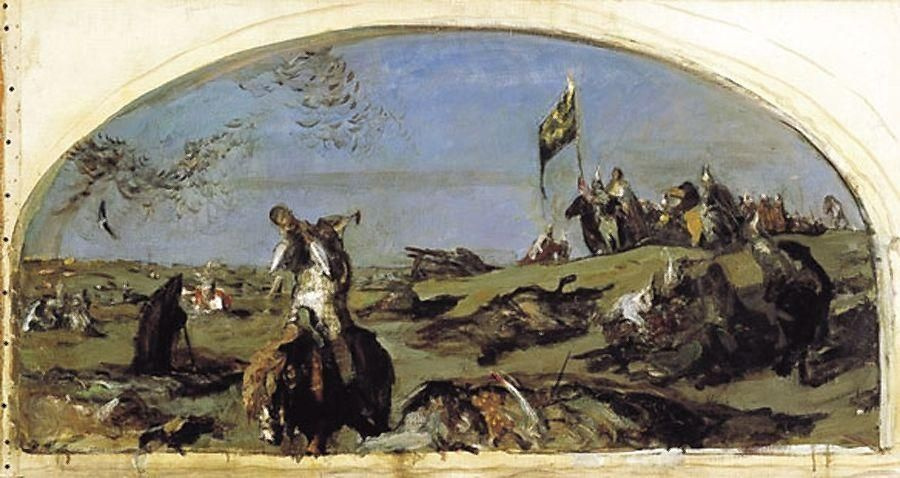 Valentin Aleksandrovich Serov. After the battle of Kulikovo