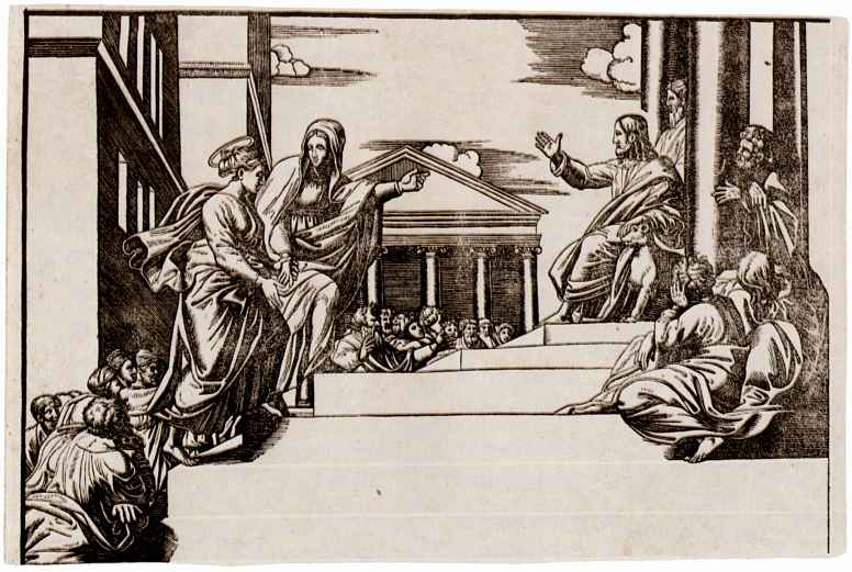 Georg Mateus. Martha introduces Mary Magdalene in the Church