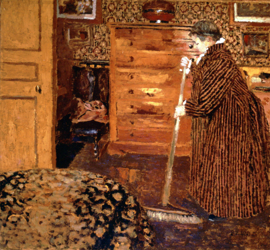 Jean Edouard Vuillard. Woman Sweeping