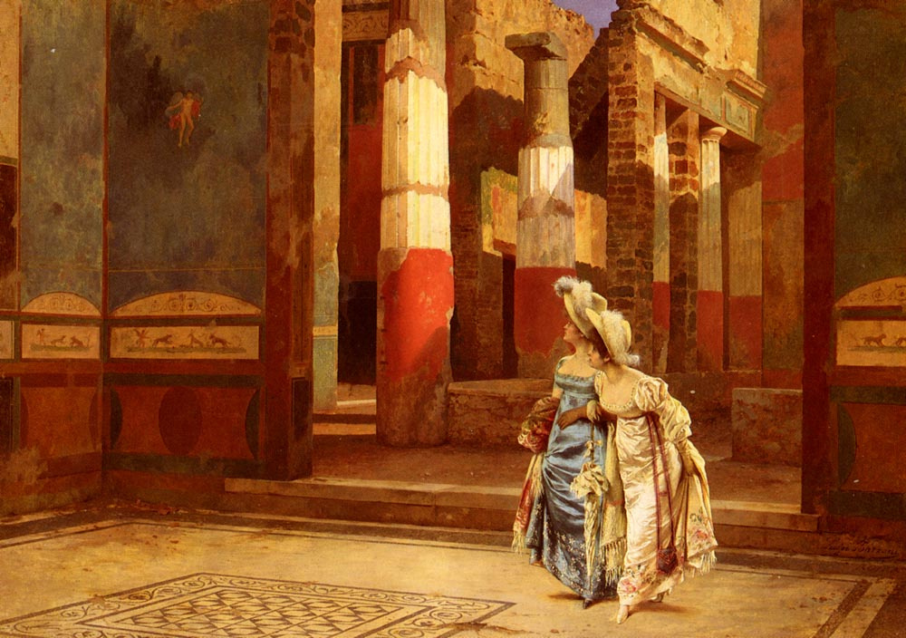 Luigi Buzzani. A visit to Pompeii