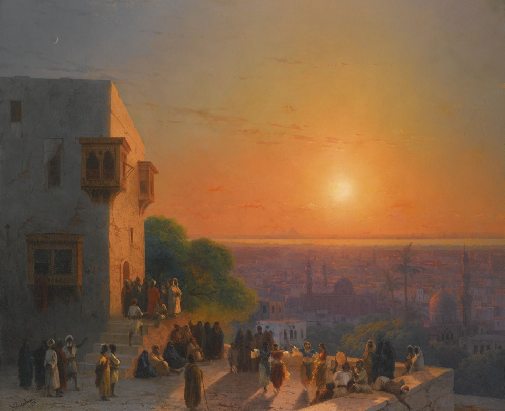 Ivan Aivazovsky. Evening in Cairo