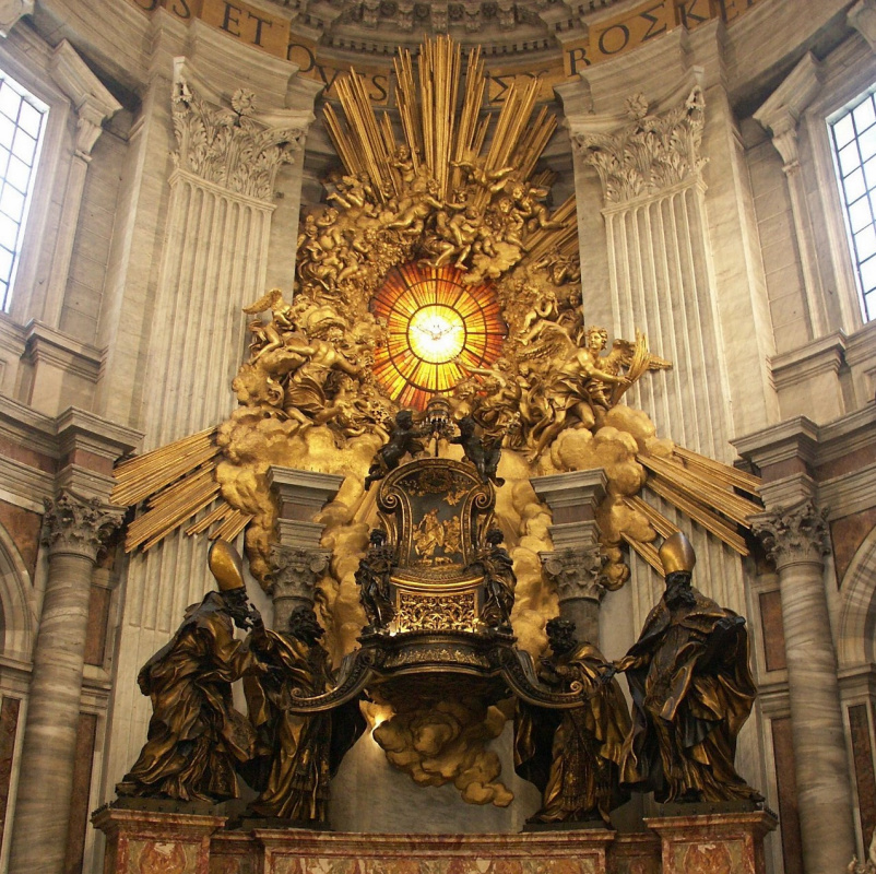 Gian Lorenzo Bernini. Canopy of Saint Peter (detail)