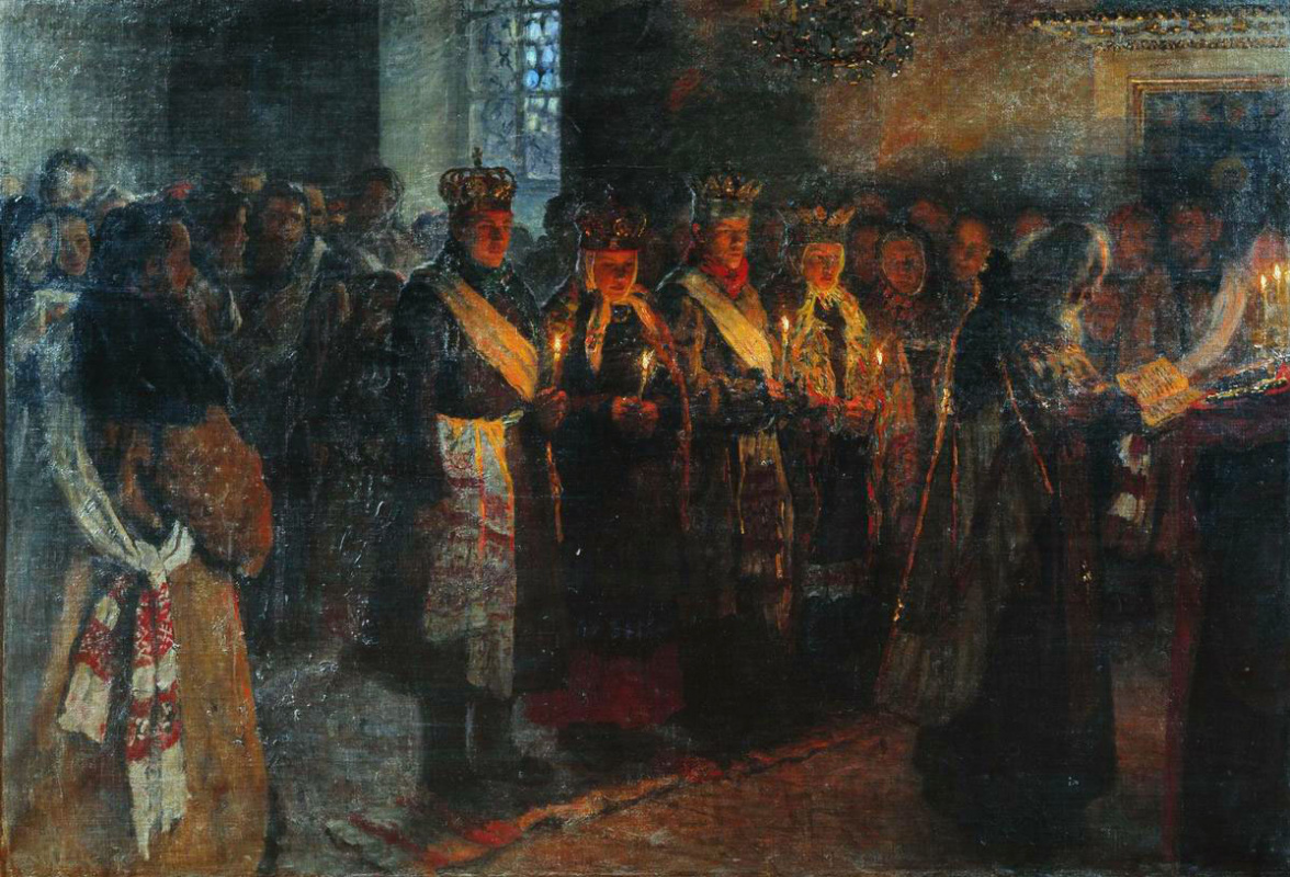 Nikolay Petrovich Bogdanov-Belsky. Wedding