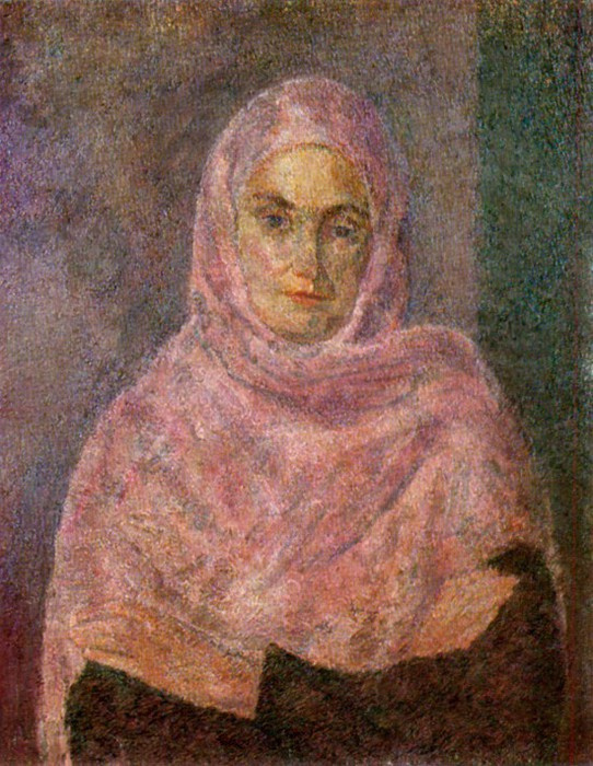 Robert Rafailovich Falk. Pink shawls (A. V. Shchekin-Krotova)