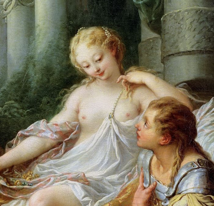 Francois Boucher. Rinaldo and Armida (detail)