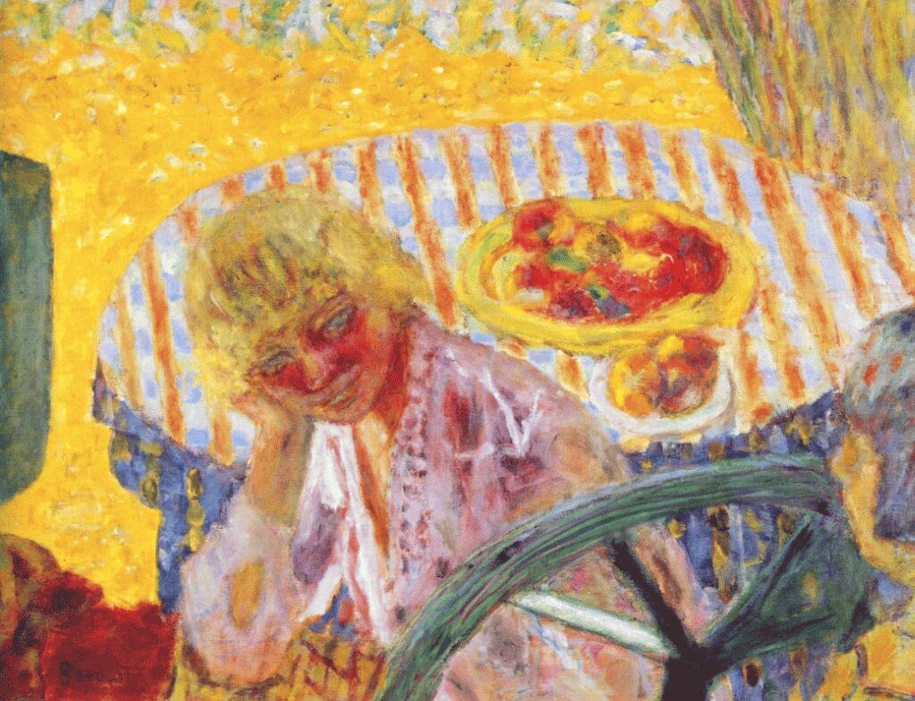 Pierre Bonnard. Young woman in garden