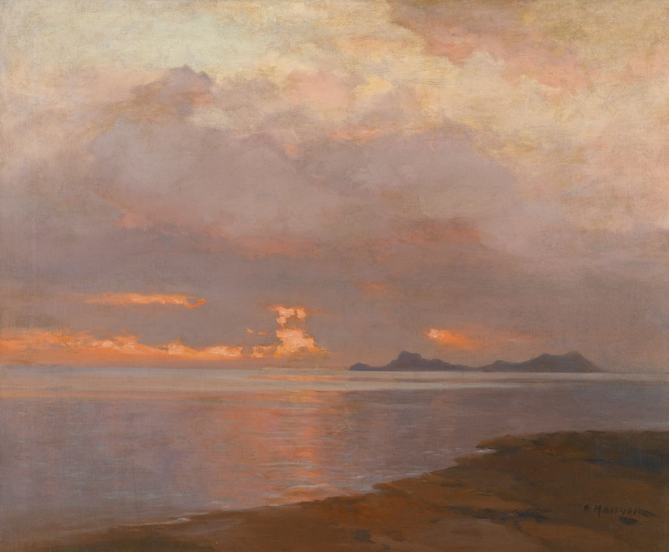 Alexey Vasilyevich Ganzen. At dusk