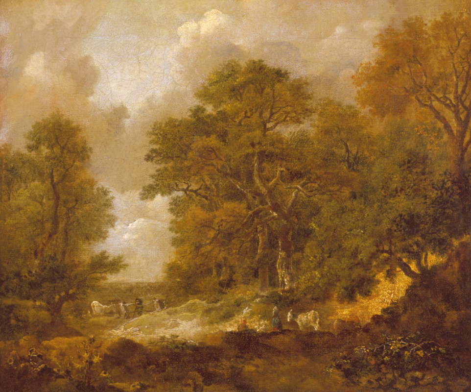 Thomas Gainsborough. Landscape with Gypsies