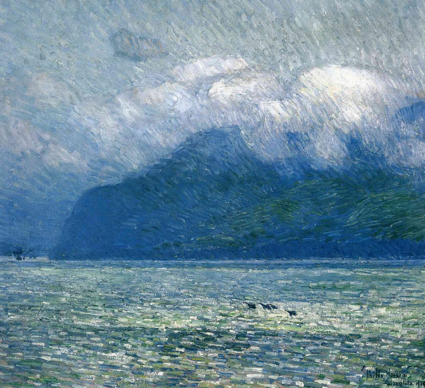 Childe Hassam. Silver Veil and the Golden Gate