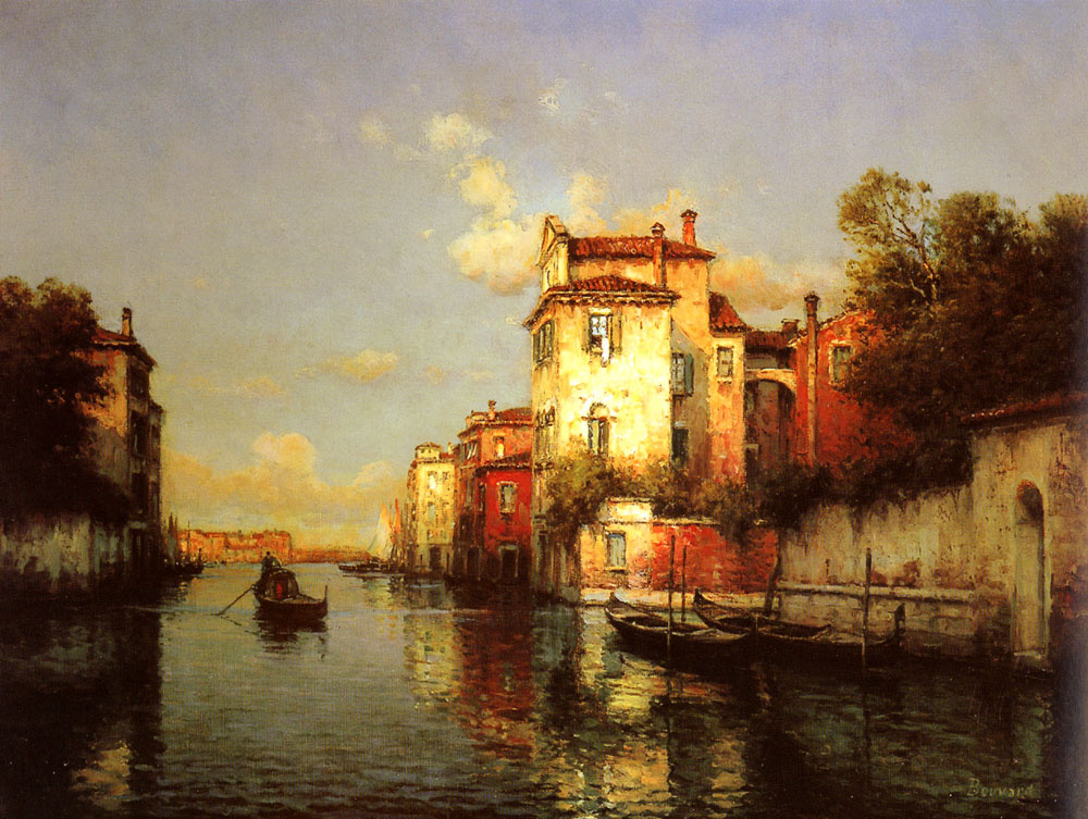 Antoine Bouvard. Venetian canal
