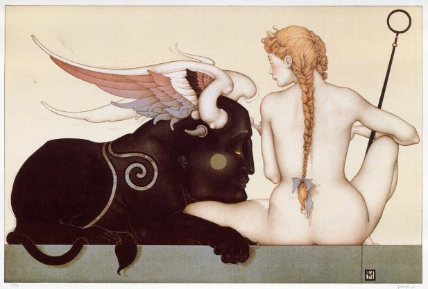 Michael Parkes. Black Sphinx