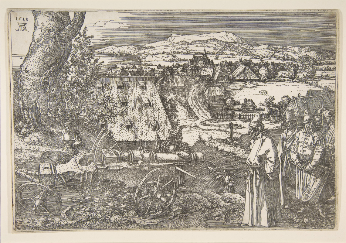 Albrecht Dürer. Landscape with cannon