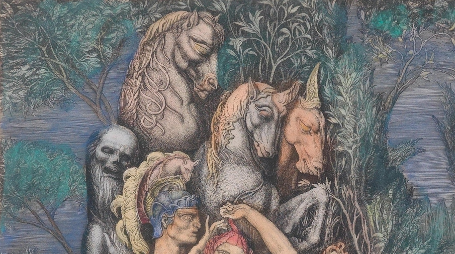 Ernst Fuchs. Venus auf der Insel des Todes II